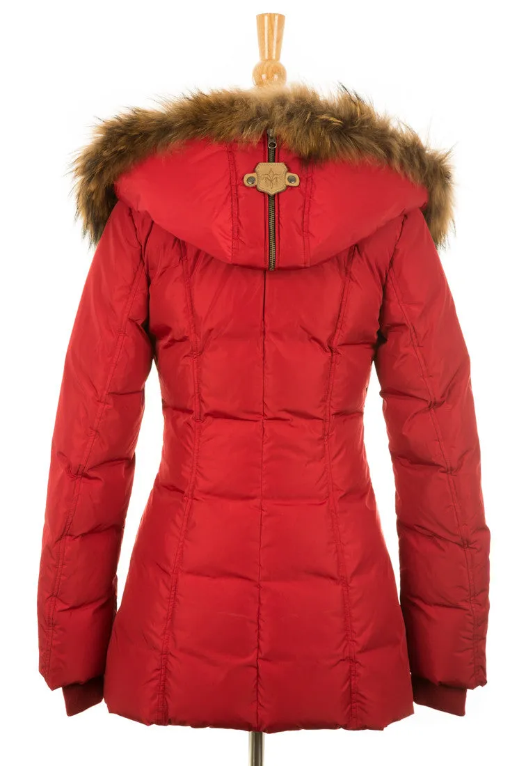 Akiva Down Coat With Fur Hood