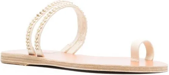 Ancient Greek Sandals Skalida open-toe slides White