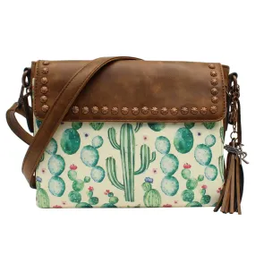 Angel Ranch Women's Cactus Brown Concealed Carry Crossbody Bag