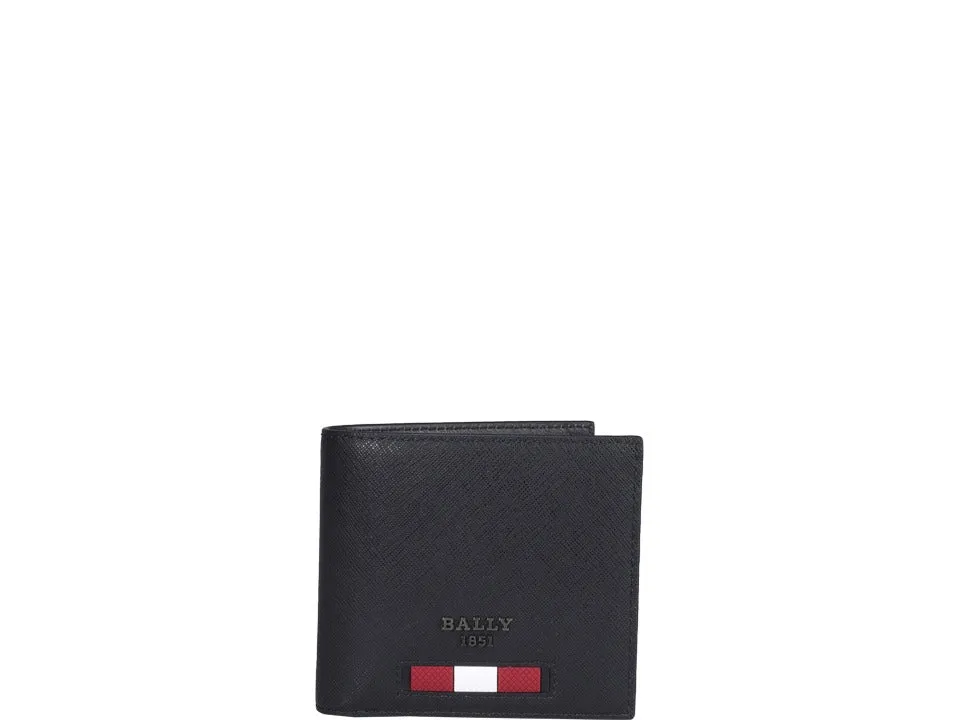 Bally Logo Plaque Bifold Wallet