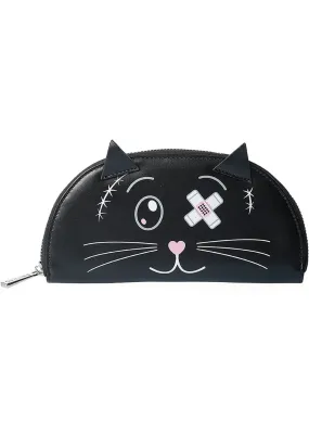 Banned Neko Cat Wallet Black