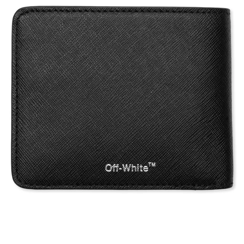 Binder Diag-Stripe Leather Wallet - Black