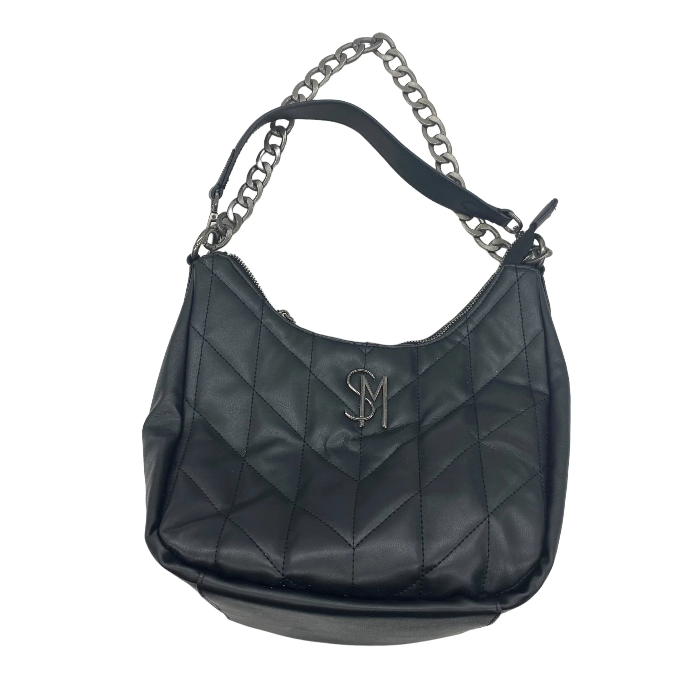 BLACK HANDBAG by STEVE MADDEN Size:MEDIUM