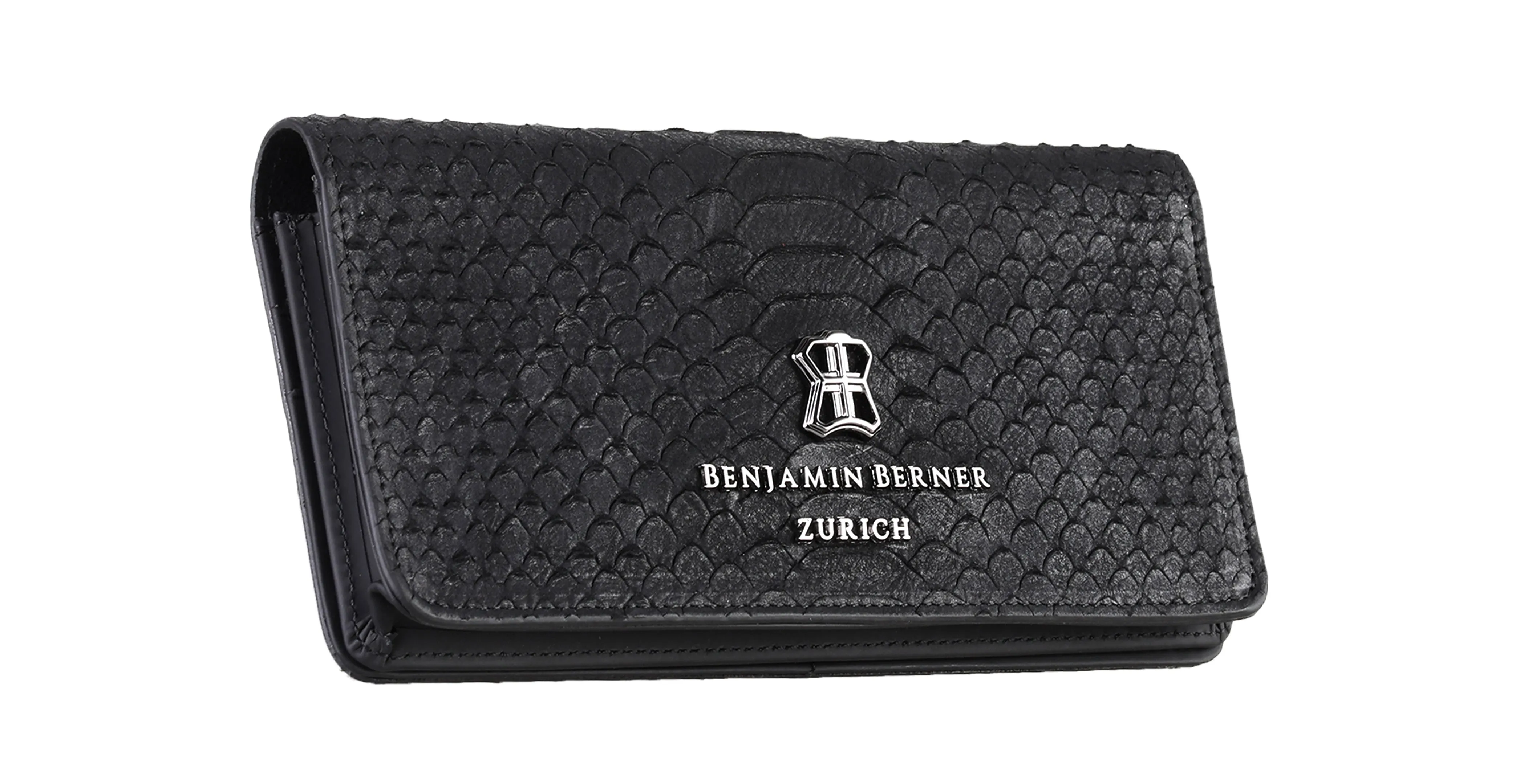 BNJ PHONE WALLET CASE BLACK PYTHON CUT  MATT NAPPA