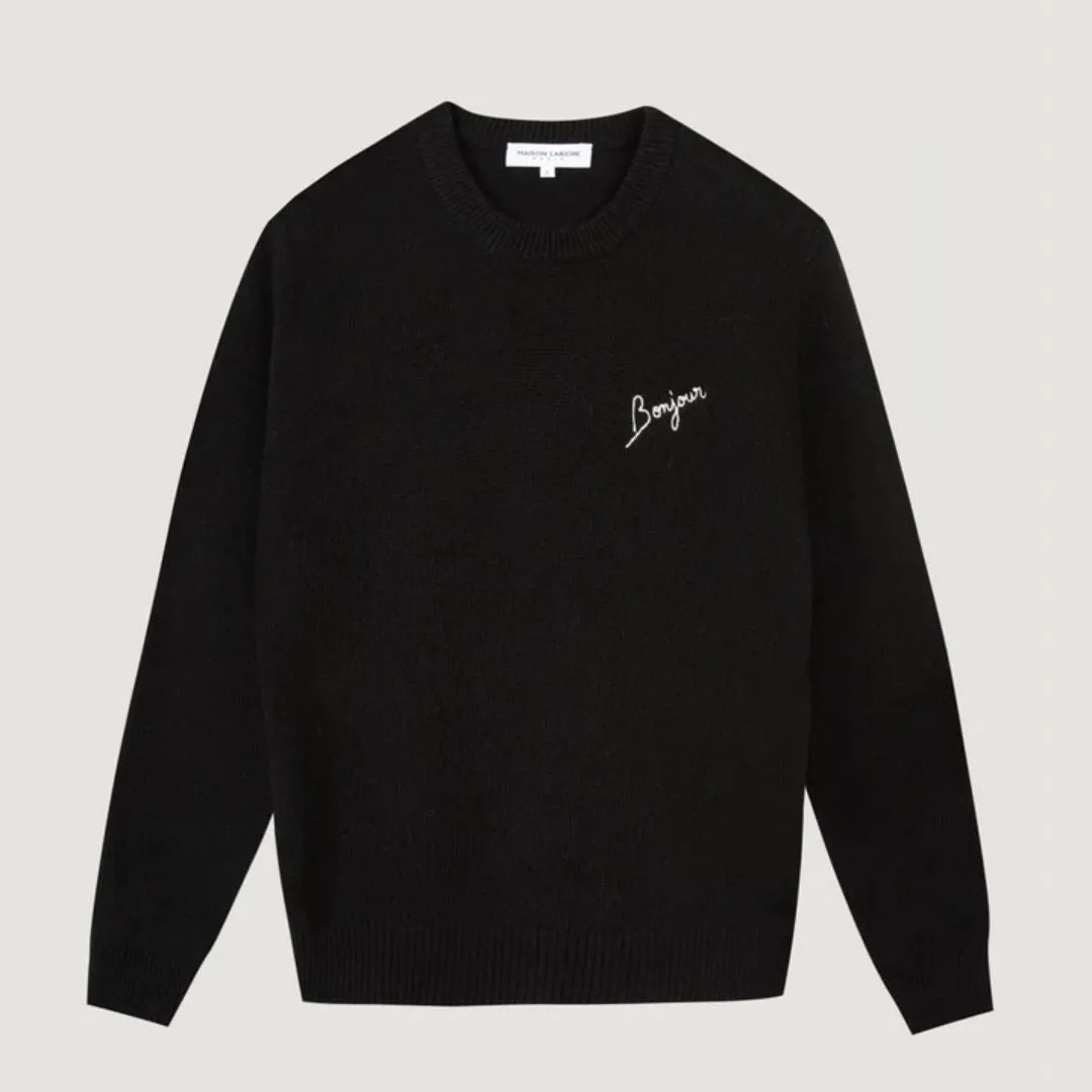 Bonjour Choiseul Recycled Wool Sweater (Black)