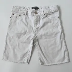 Bonpoint White Denim Cut Off Shorts: 10 Years