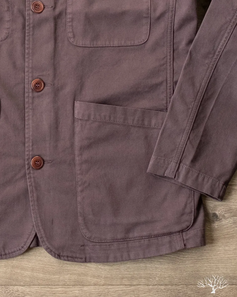 Brewer Jacket Cotton Structure - Burgundy