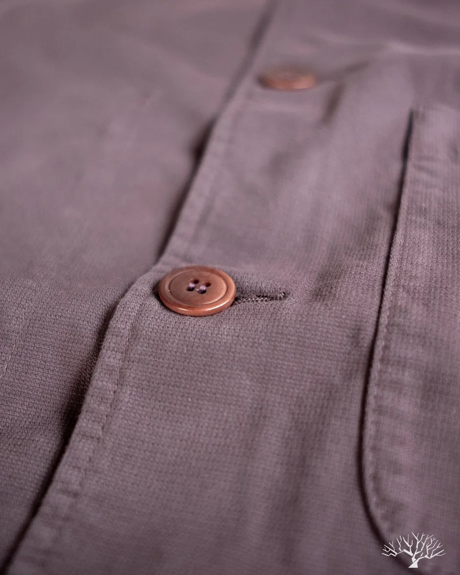 Brewer Jacket Cotton Structure - Burgundy