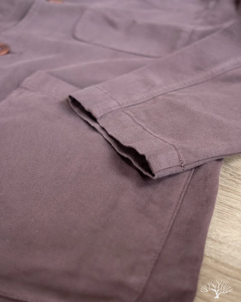 Brewer Jacket Cotton Structure - Burgundy