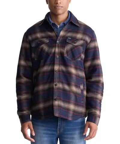 Buffalo David Bitton Men's Jalika Long Sleeve Button-Front Plaid Shirt Jacket