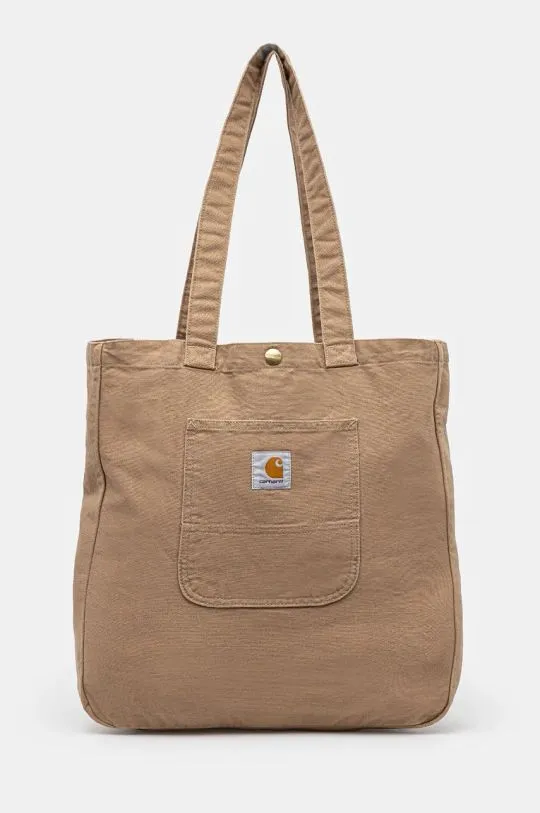 Carhartt WIP cotton handbag Bayfield Tote beige color I031403.2FS02