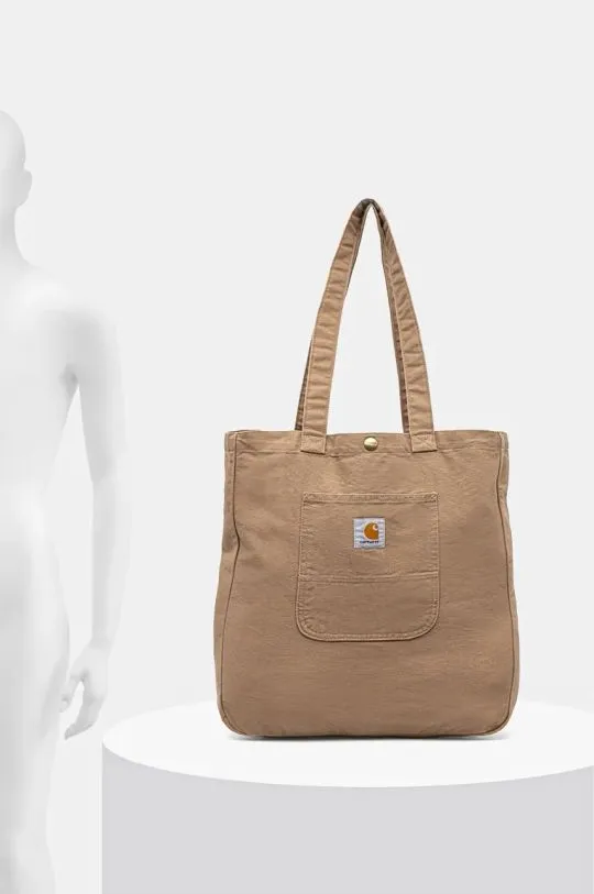 Carhartt WIP cotton handbag Bayfield Tote beige color I031403.2FS02