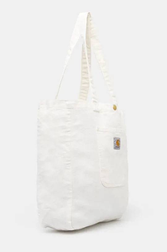 Carhartt WIP cotton handbag Bayfield Tote beige color I031403.D602