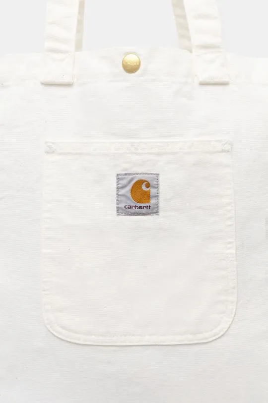 Carhartt WIP cotton handbag Bayfield Tote beige color I031403.D602