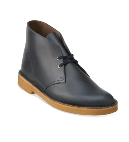 CLARKS Desert Boot Midnight Blue Leather 26109445