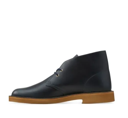 CLARKS Desert Boot Midnight Blue Leather 26109445