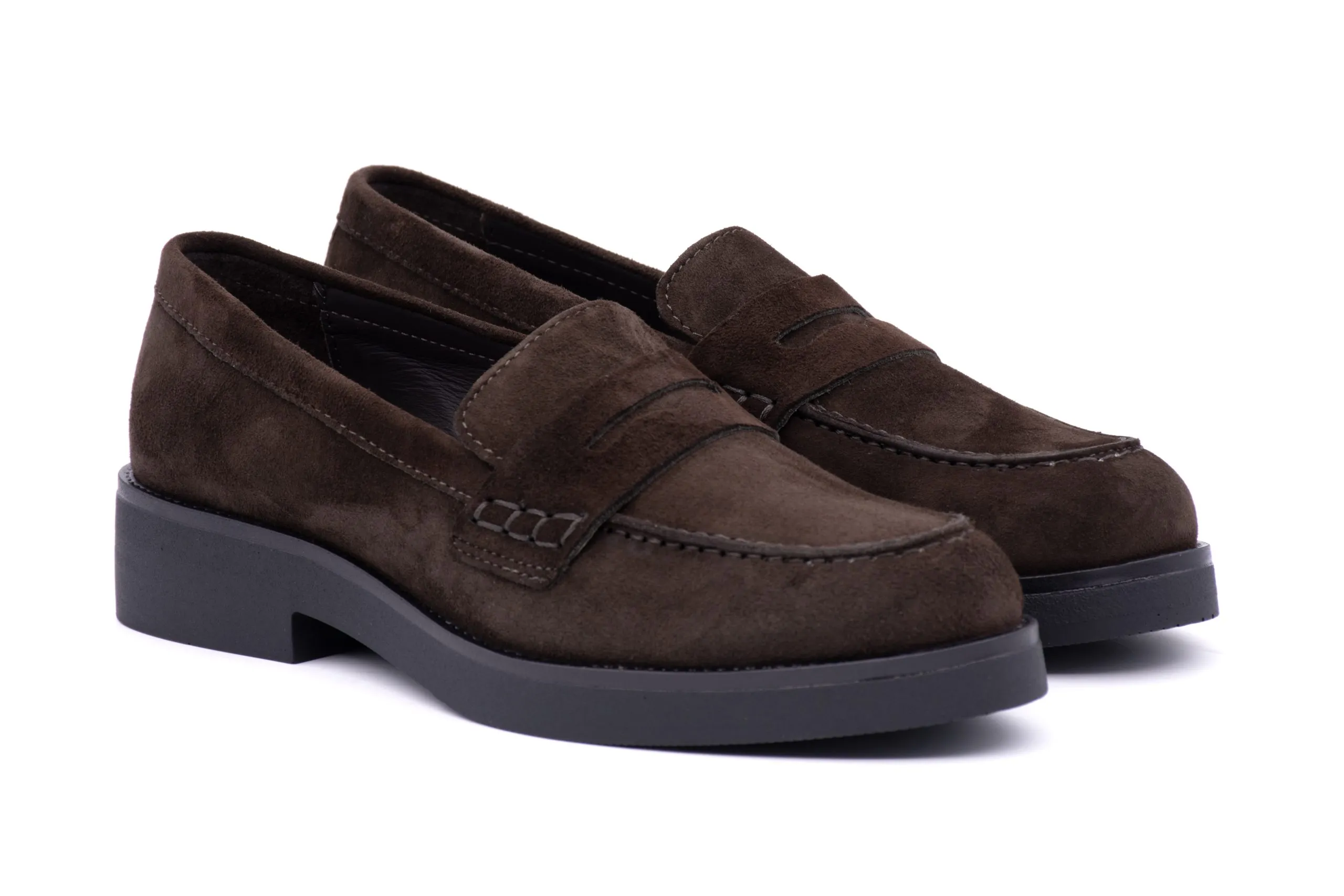 College Loafer in Suede Leather