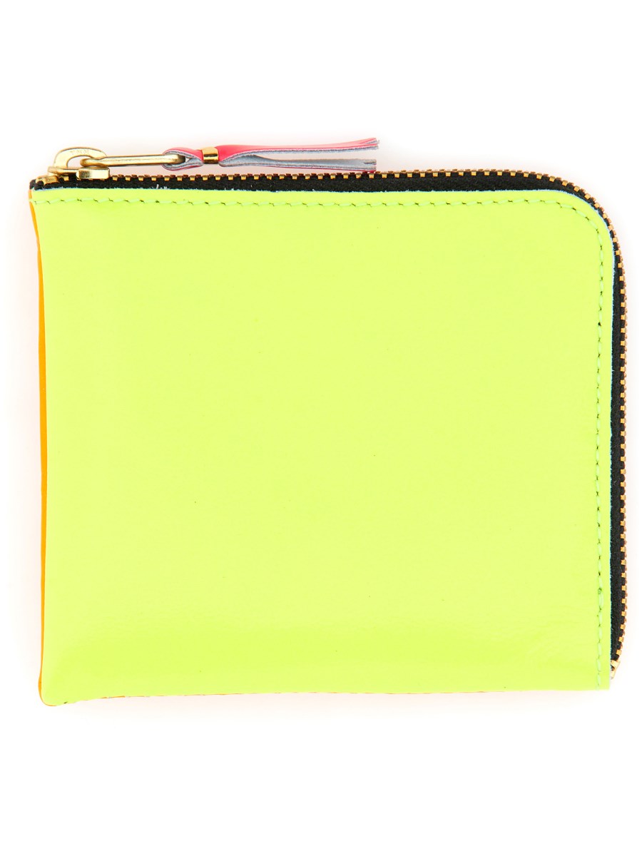 COMME DES GARCONS WALLET    SUPER FLUO LINE LEATHER WALLET