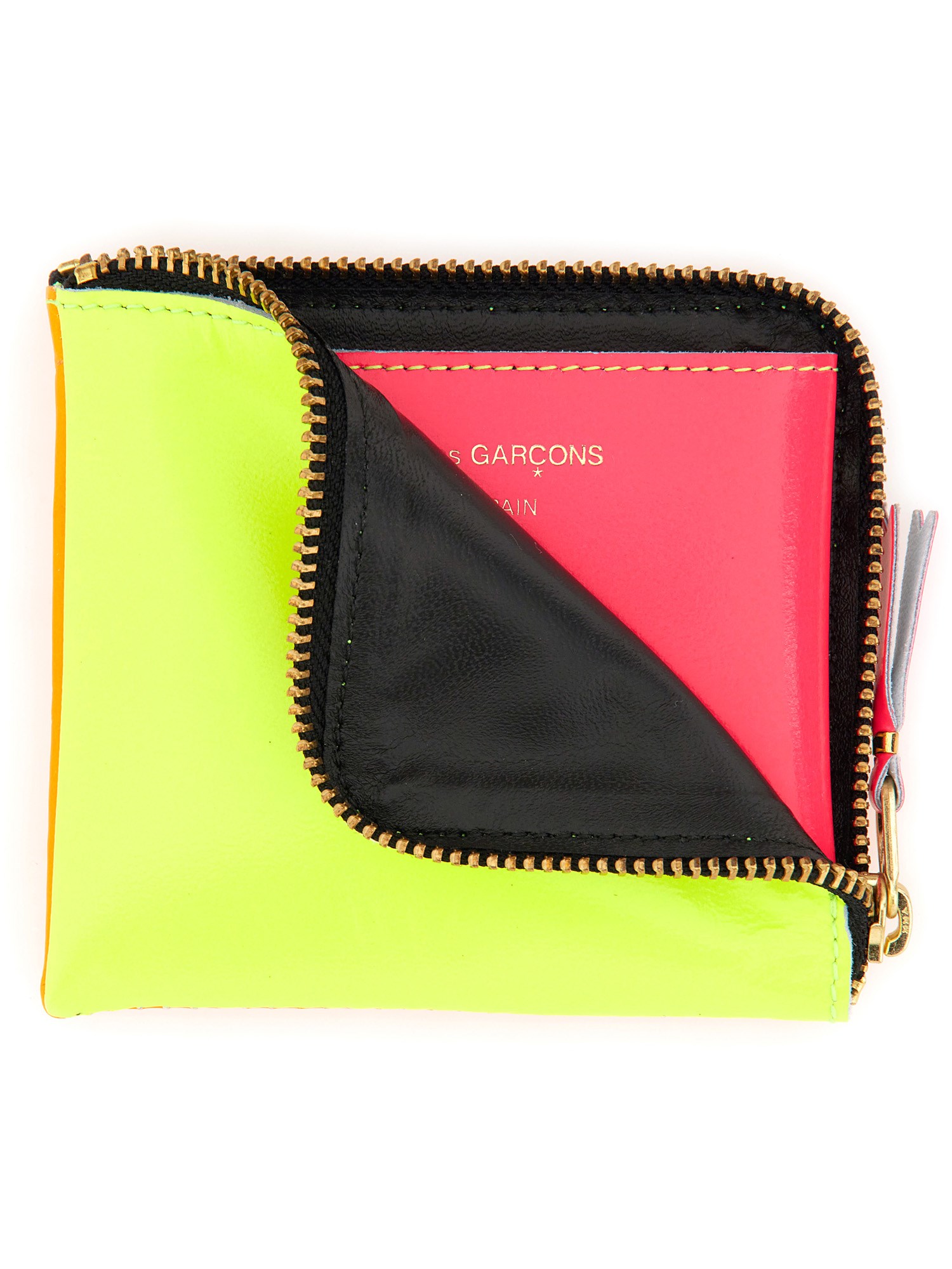 COMME DES GARCONS WALLET    SUPER FLUO LINE LEATHER WALLET