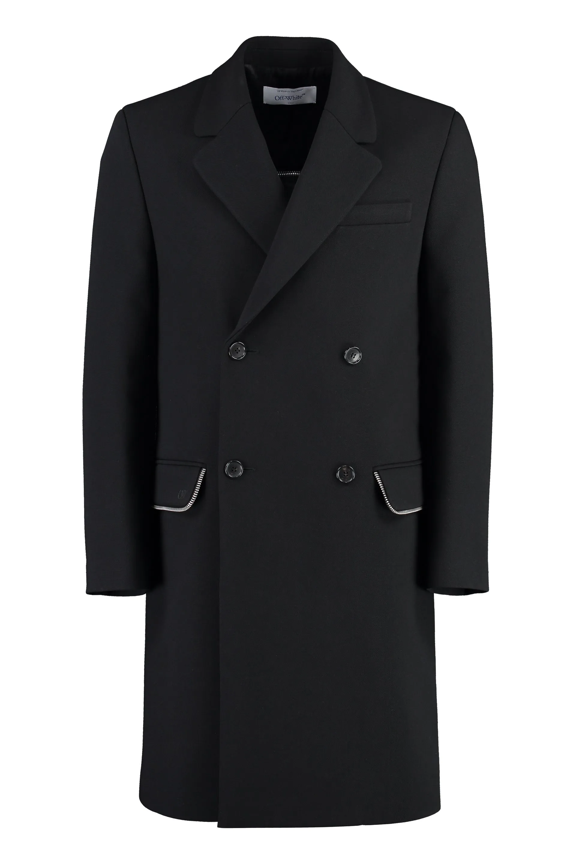 DOUBLE-BREASTED VIRGIN WOOL  COAT