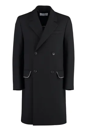 DOUBLE-BREASTED VIRGIN WOOL  COAT