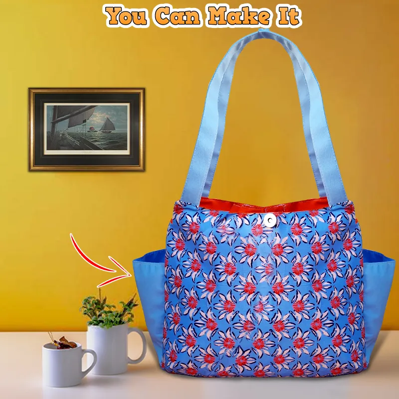 Double Pocket Shopping Bag PDF Download Pattern (3 sizes included)