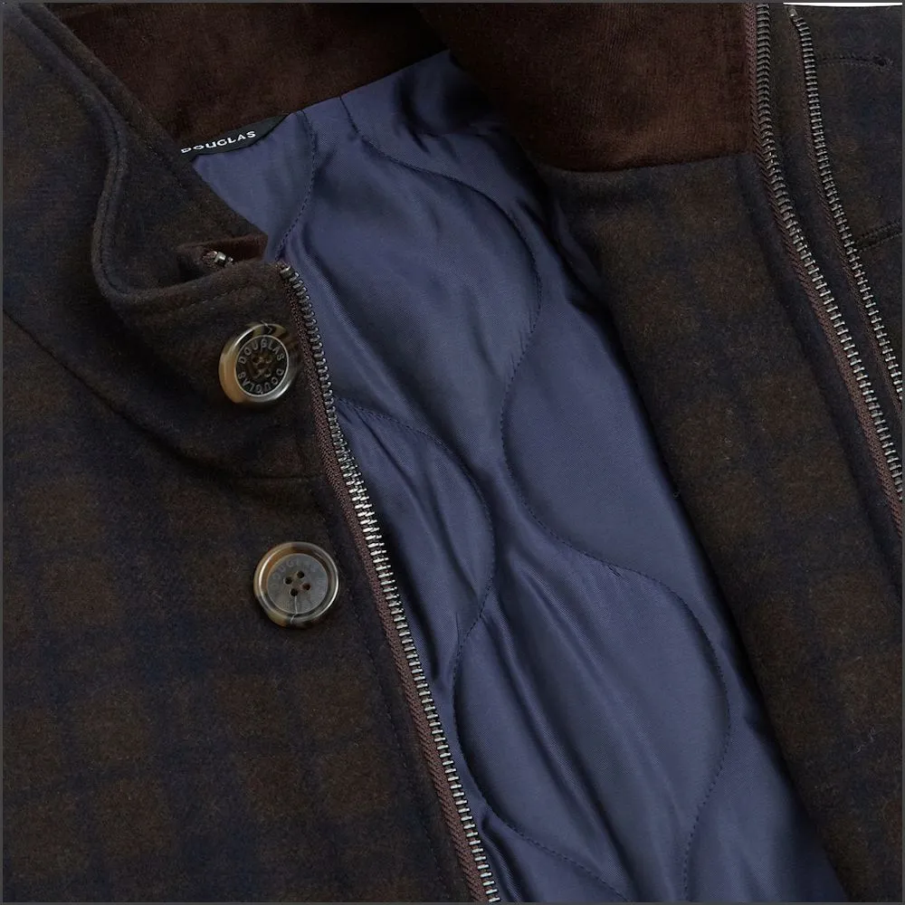 Douglas Barkley Brown  Check Car Coat