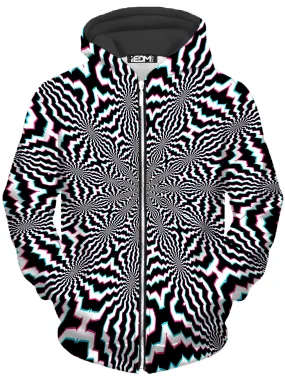 Fractal Ripples Unisex Zip-Up Hoodie