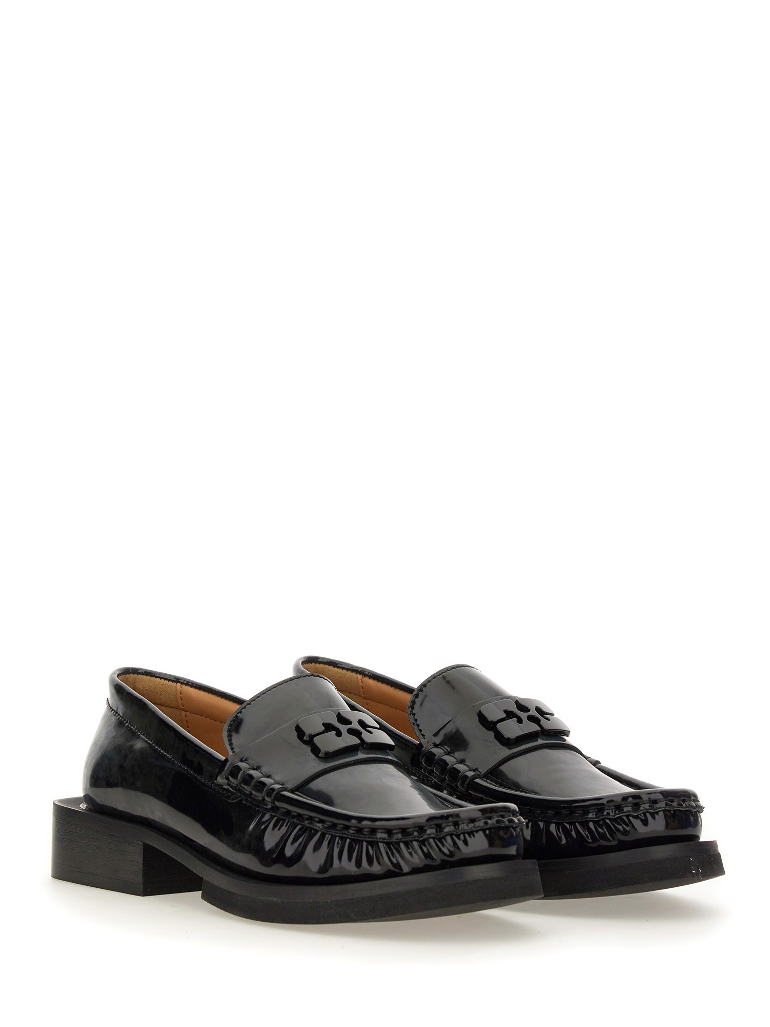 GANNI    BUTTERFLY LOGO LOAFER