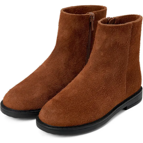 GENTS by Age of Innocence Sebastian Suede Zipper Chelsea Boots, Brown