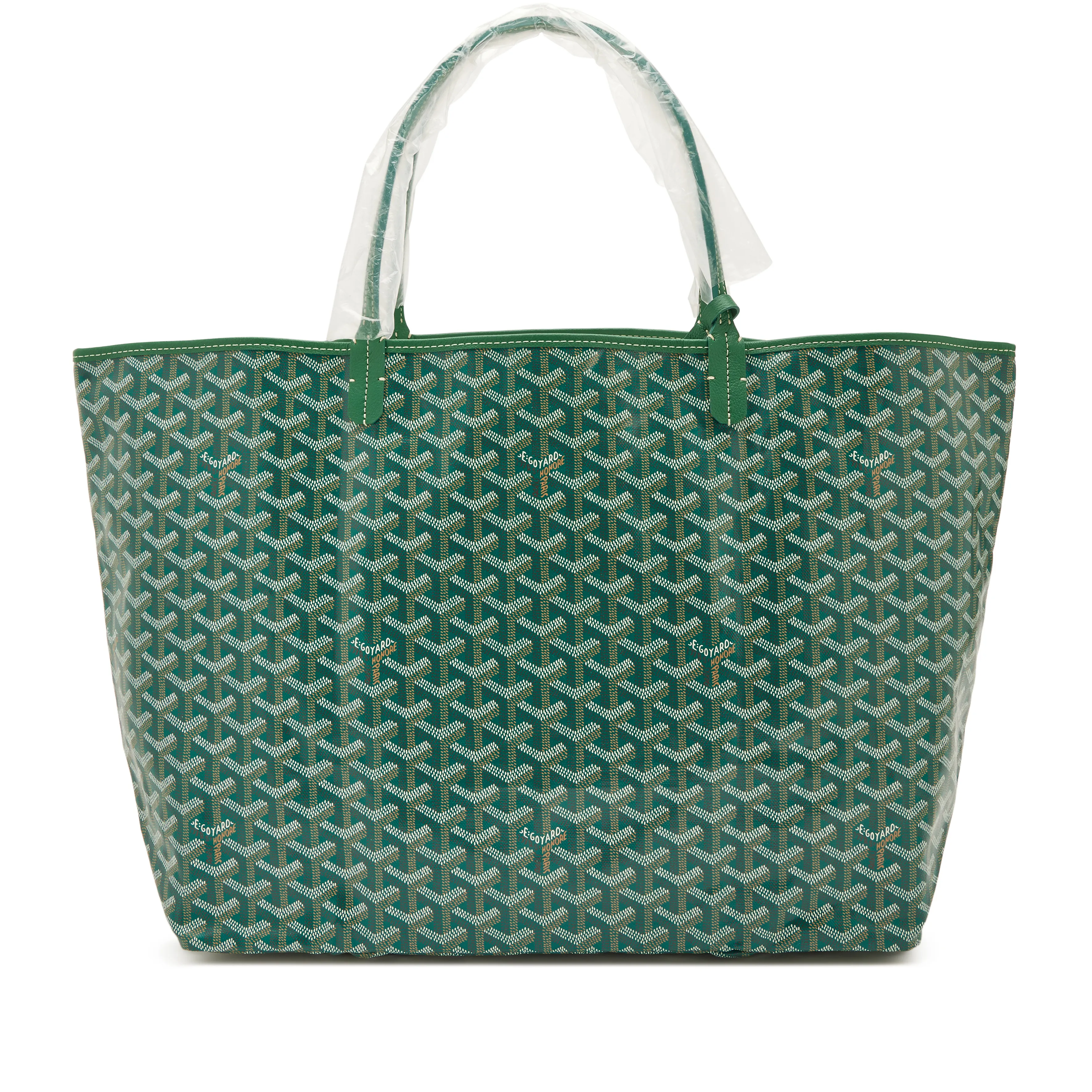 Goyard Green Goyardine Canvas and Chevroches Calfskin Saint Louis GM Tote, 2024