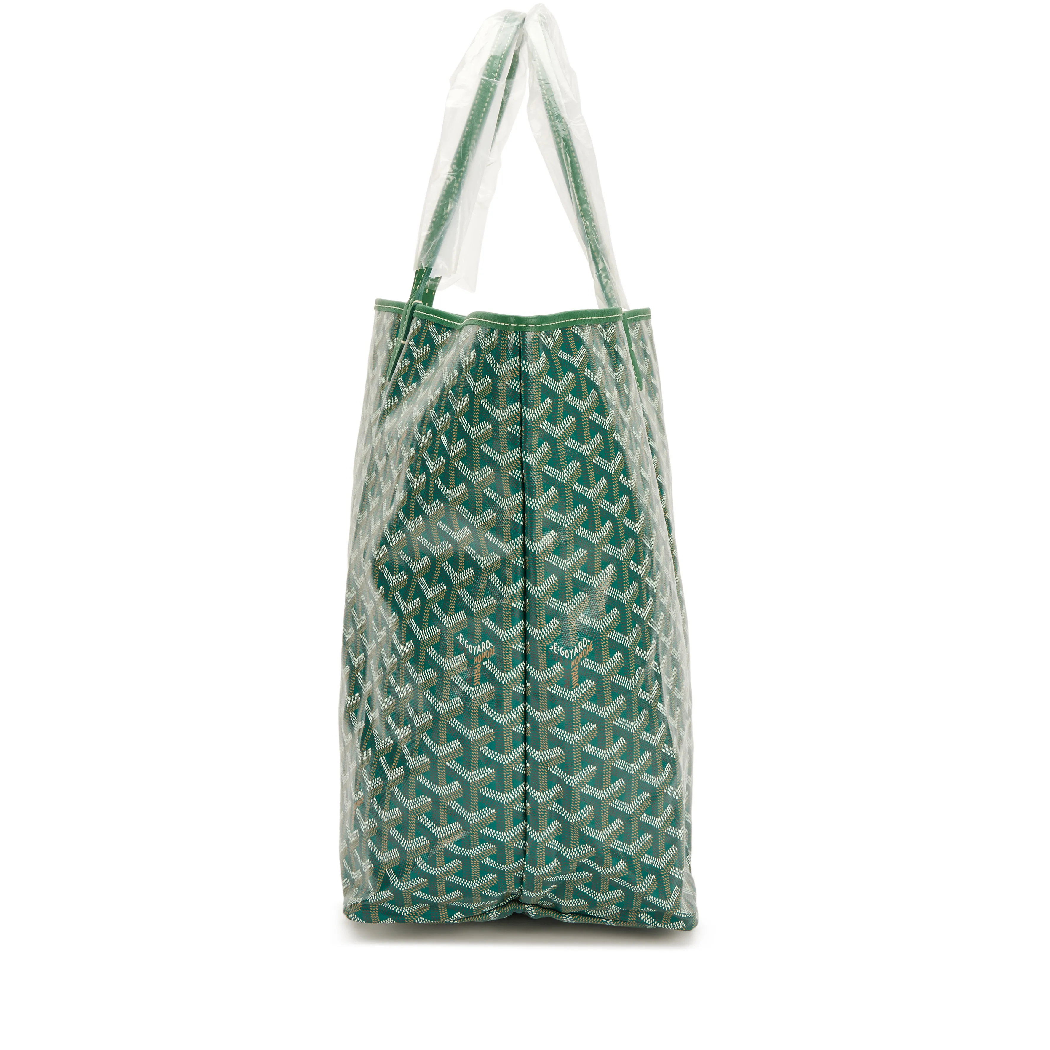 Goyard Green Goyardine Canvas and Chevroches Calfskin Saint Louis GM Tote, 2024