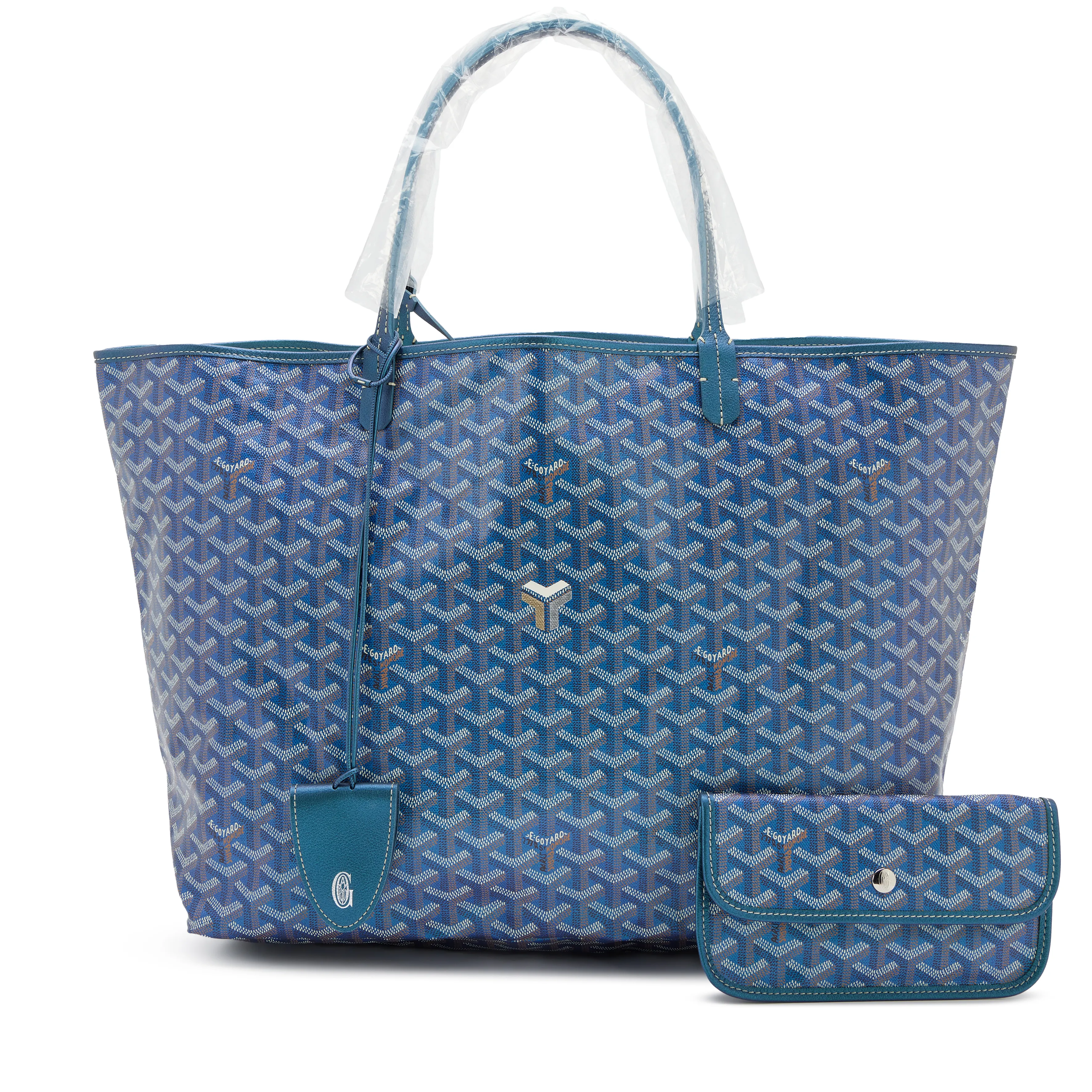 Goyard Pearly Blue Goyardine Canvas and Chevroches Calfskin Saint Louis GM Tote, 2024