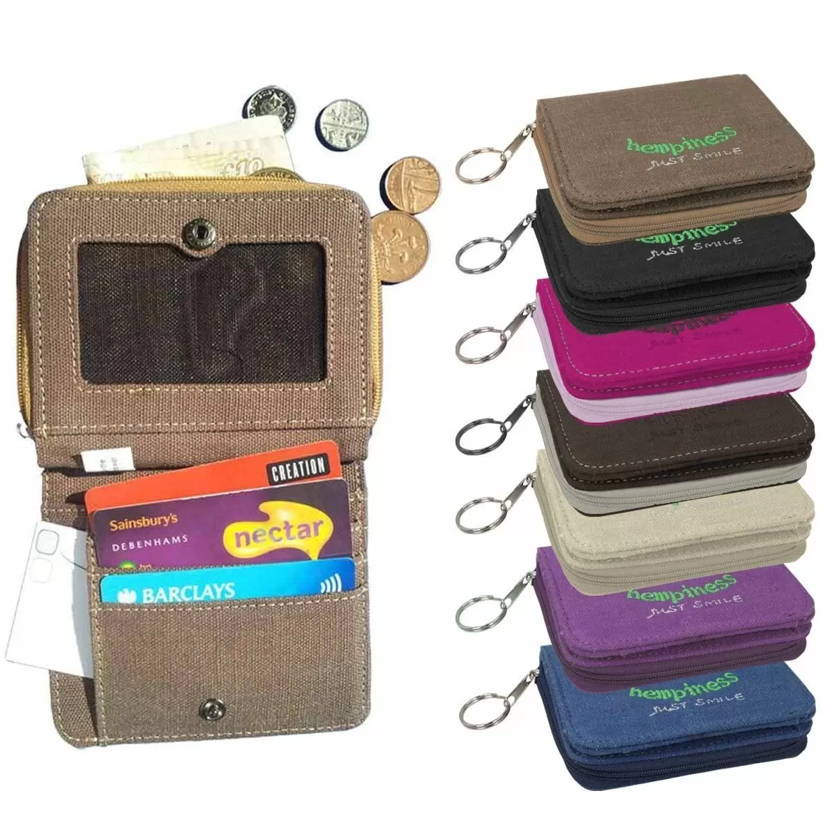 Hempiness Organic Hemp And Cotton Bi-Fold Wallet