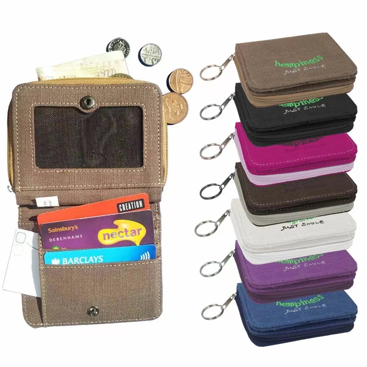 Hempiness Organic Hemp And Cotton Bi-Fold Wallet