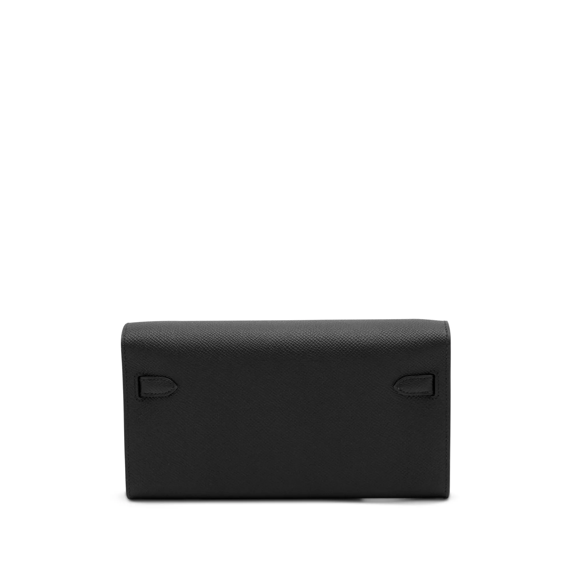 Hermès Black Epsom Kelly-To-Go Wallet Gold Hardware, 2023