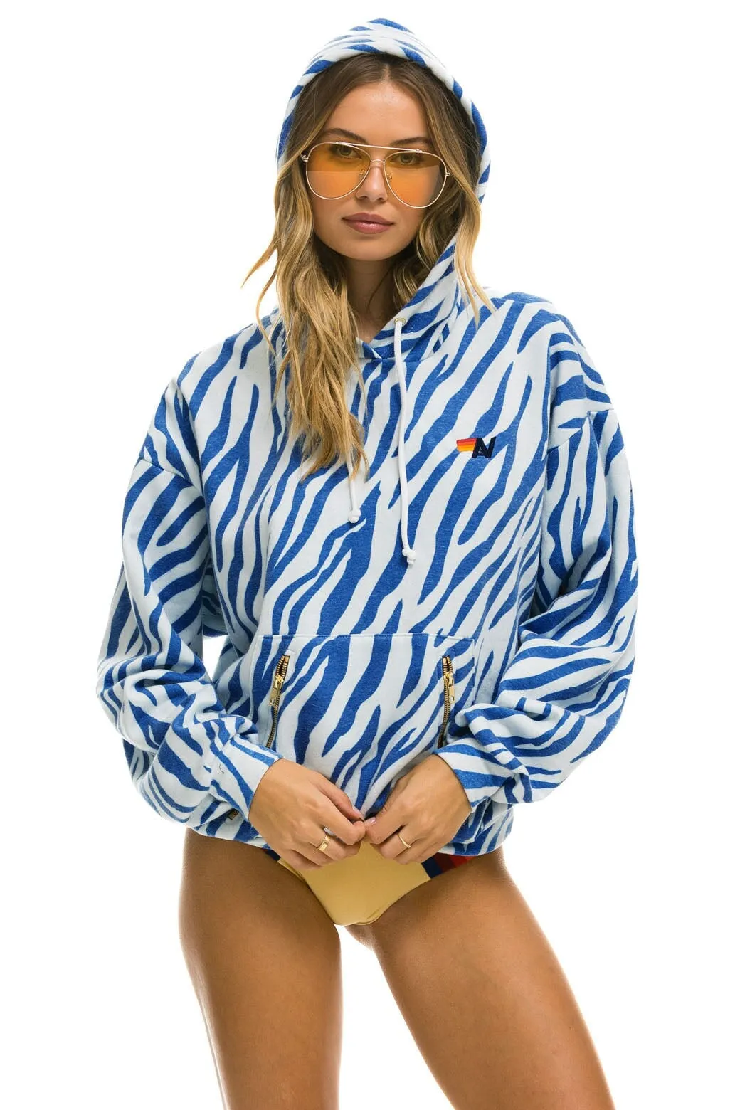 Hoodie Tiger Relaxed Hdprxztiger Blue-Tiger