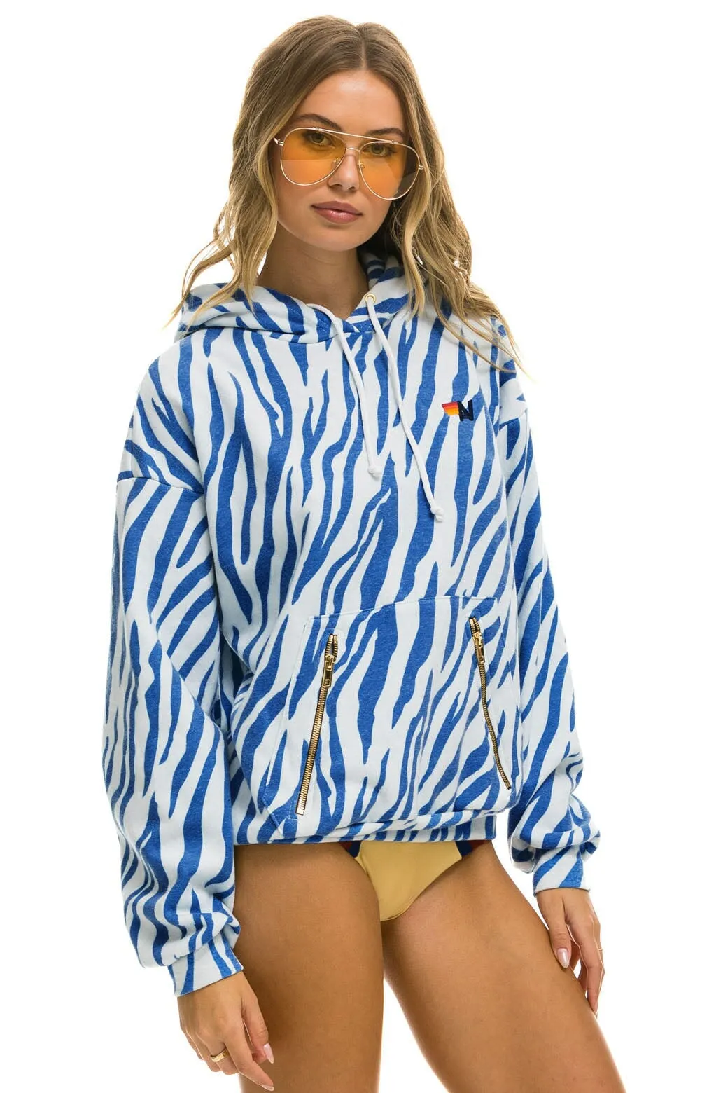 Hoodie Tiger Relaxed Hdprxztiger Blue-Tiger