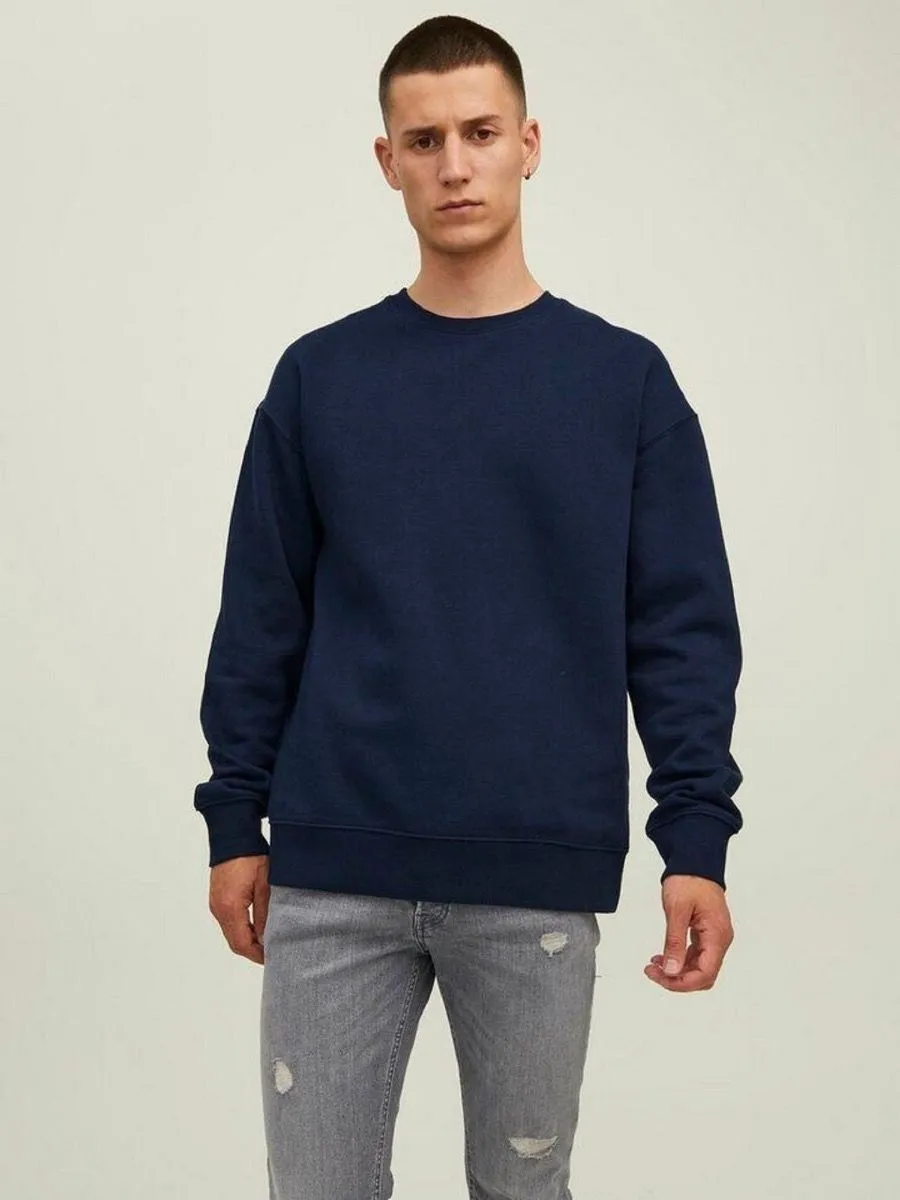 Jack & Jones Star Basic Crew Sweatshirts Navy Blazer