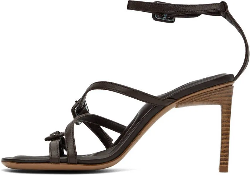 Jacquemus Brown 'Les Sandales Camarague' Heeled Sandals