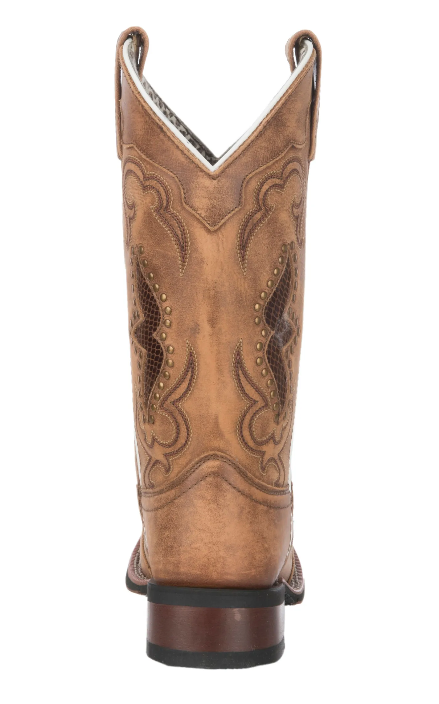 Laredo Women's Spellbound Tan Broad Square Toe Cowboy Boots