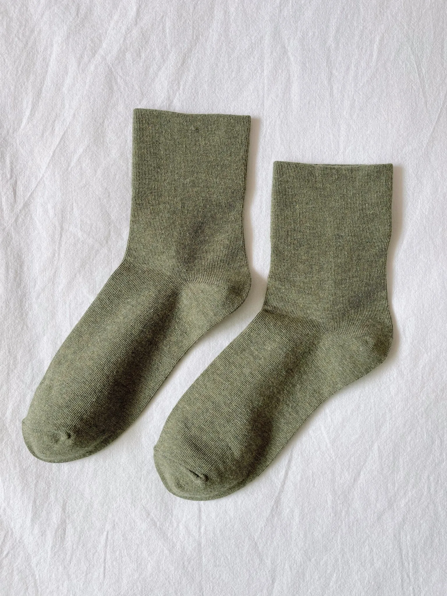 Le Bon Sneaker Socks- Olive