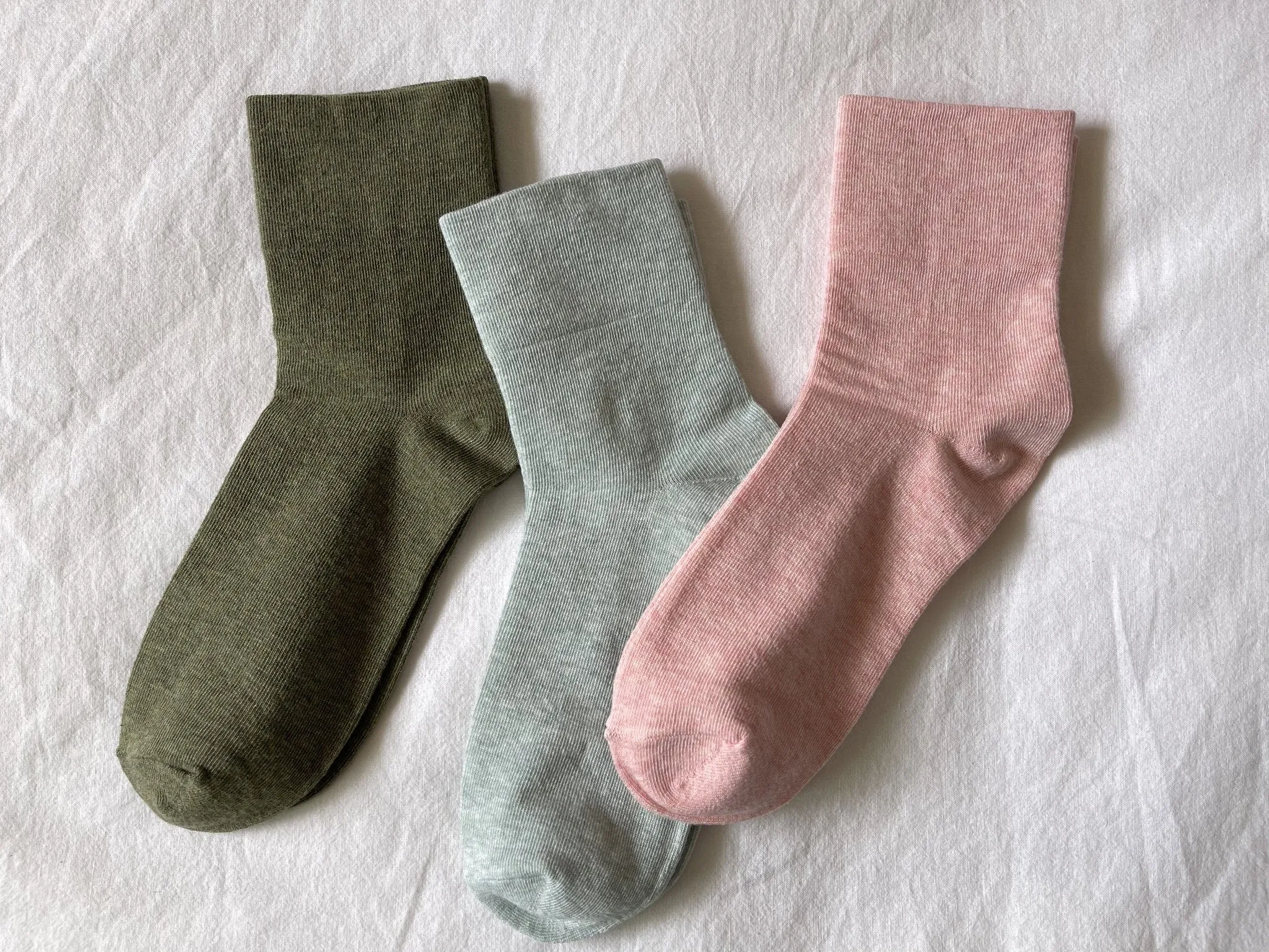 Le Bon Sneaker Socks- Olive