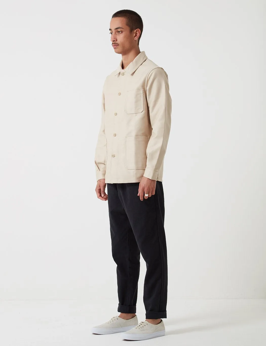 Le Laboureur Moleskin Work Jacket - Ecru