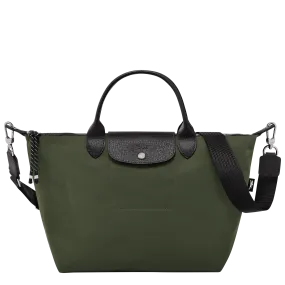 Le Pliage Energy L Handbag Khaki - Recycled canvas