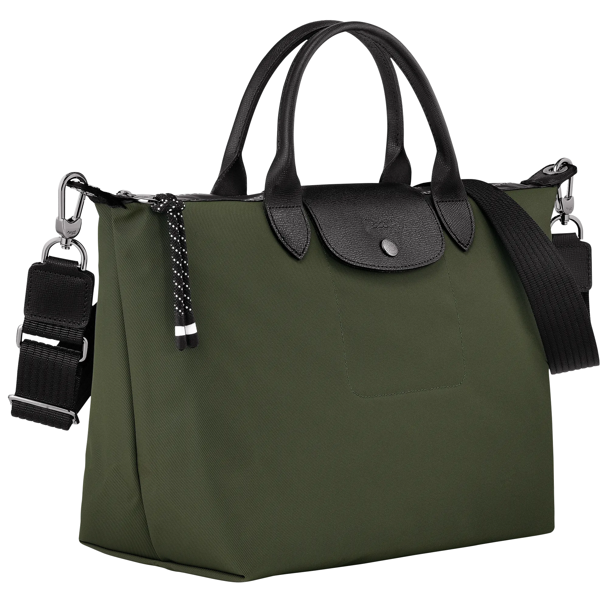 Le Pliage Energy L Handbag Khaki - Recycled canvas