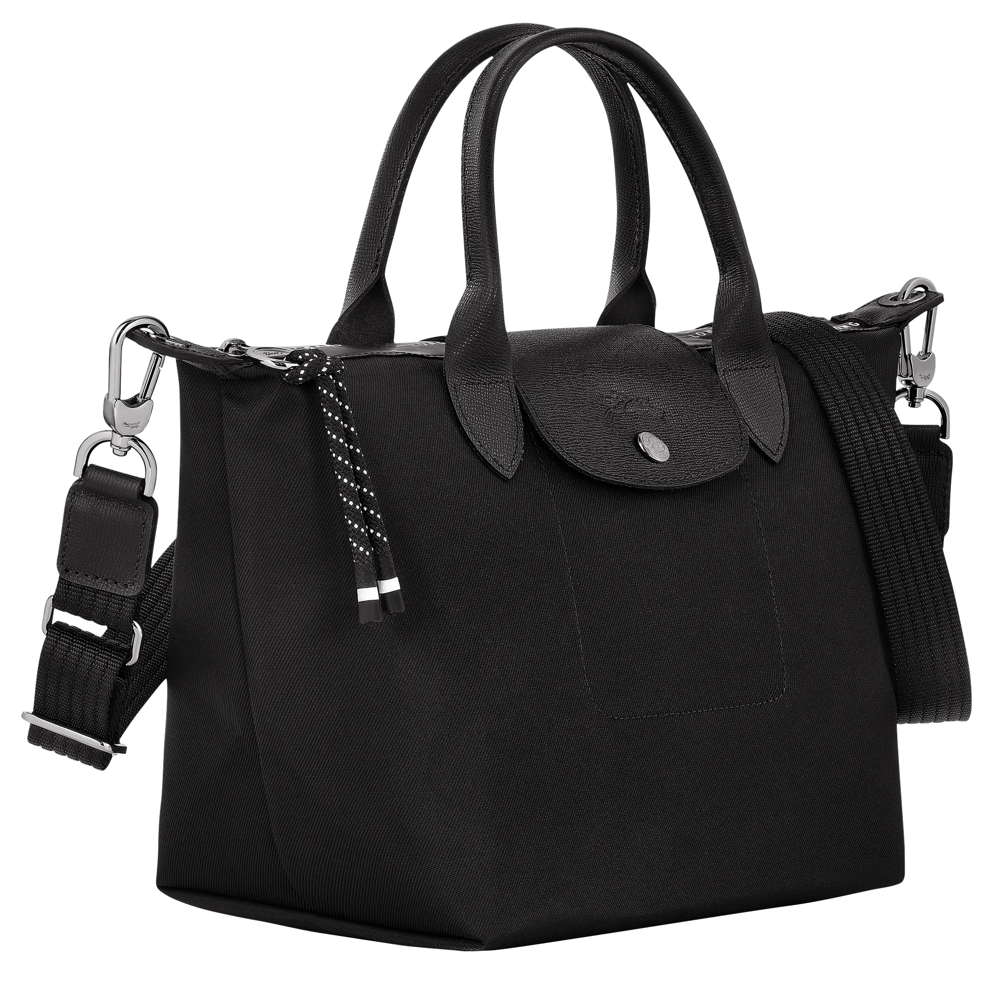 Le Pliage Energy S Handbag Black - Recycled canvas