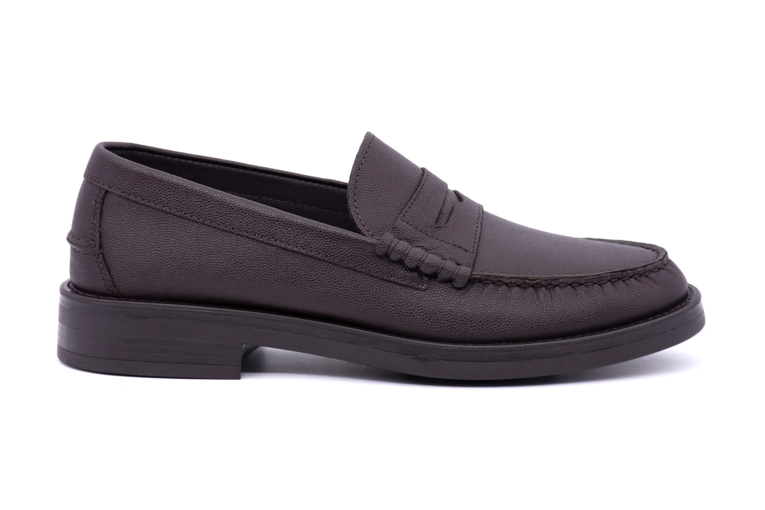 Loafer with Tumbled Leather Loop