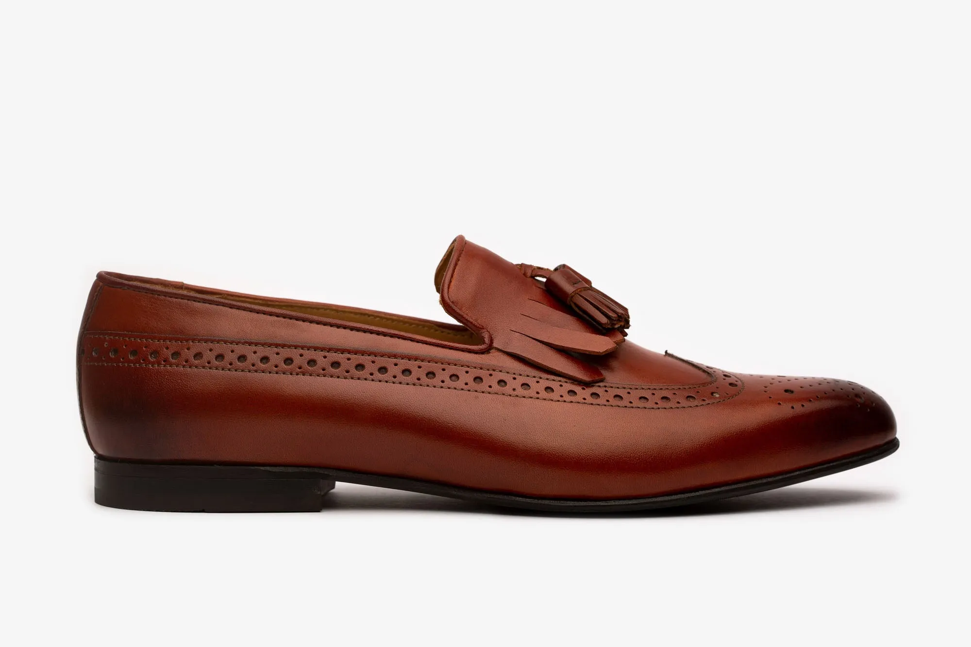 Longwing Brogue Kelty Tassel Loafer