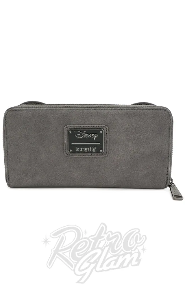 Loungefly x Disney Grey Sequin Bow Wallet